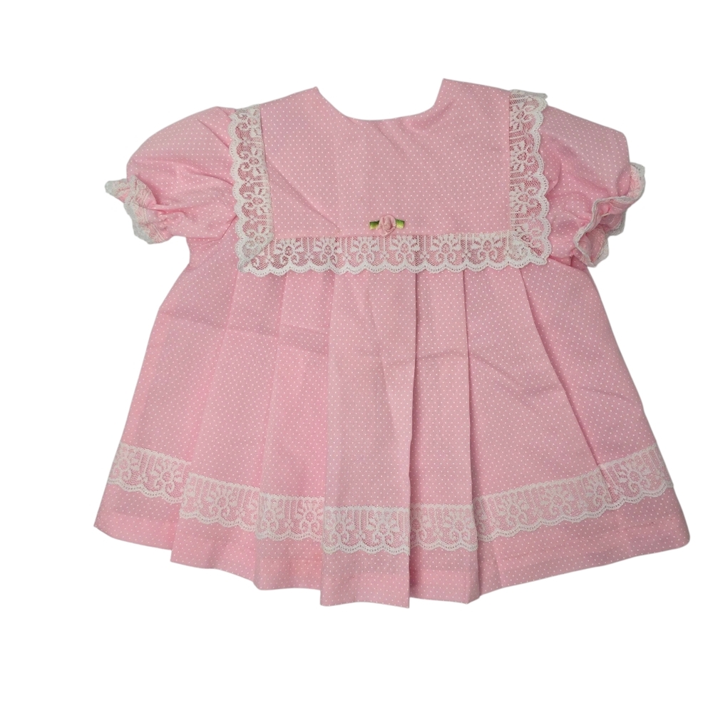 California Talk Pink Polka Dot Dress Size 6-9M